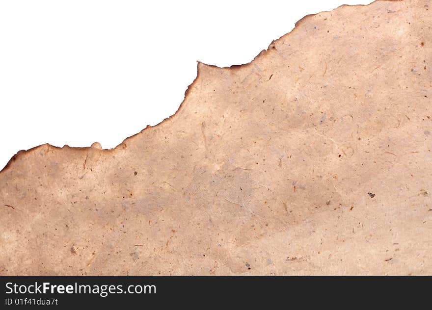 Old paper - crumple parchment paper texture background