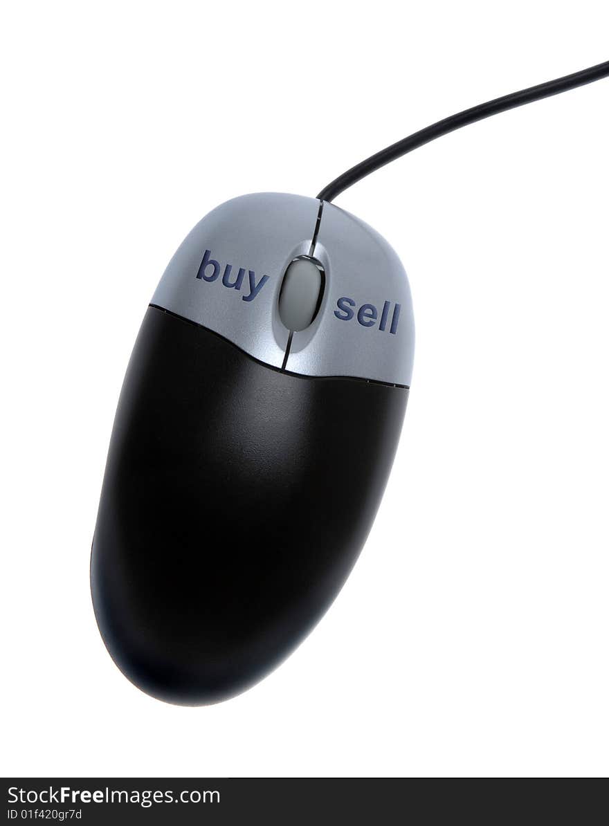 Mouse with dedicated buy and sell buttons