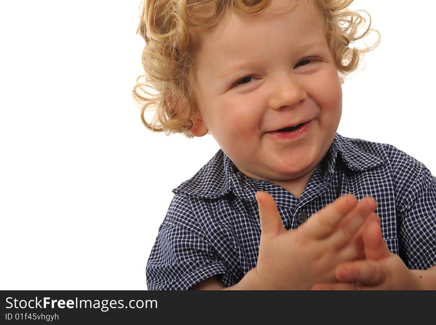 Very Cute Image of a Young Boy Isolated. Very Cute Image of a Young Boy Isolated