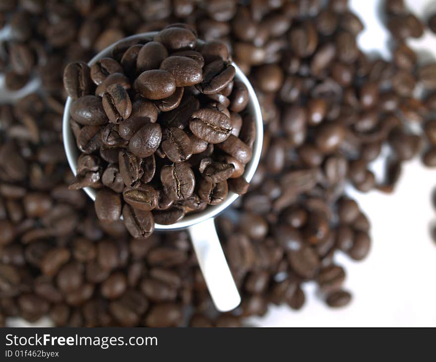 Mug of Coffee Beans