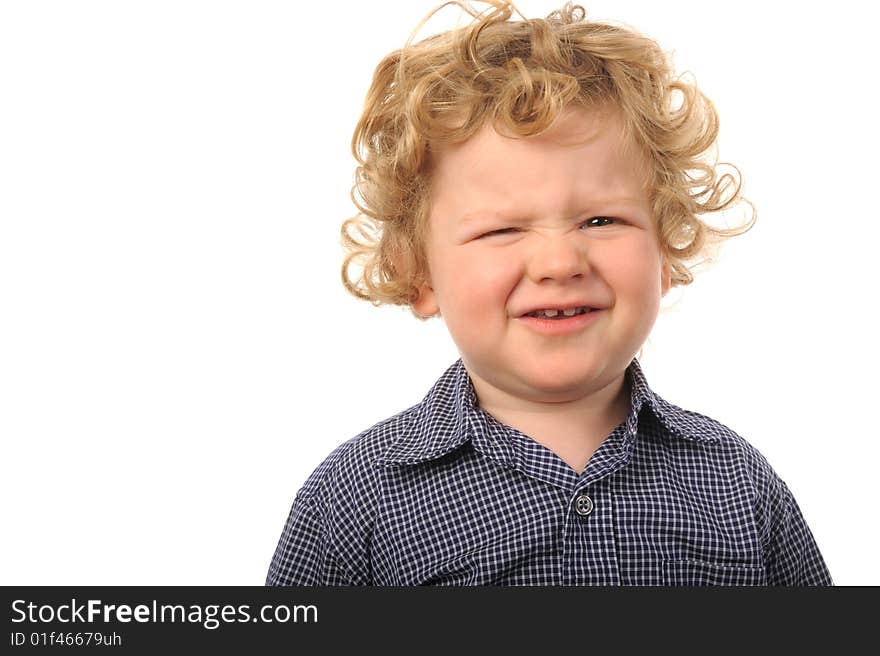 Cute Image of a Young Boy isolated. Cute Image of a Young Boy isolated