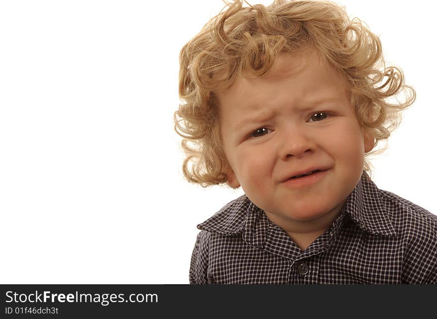 Very Cute Image of a young Boy Isolated. Very Cute Image of a young Boy Isolated