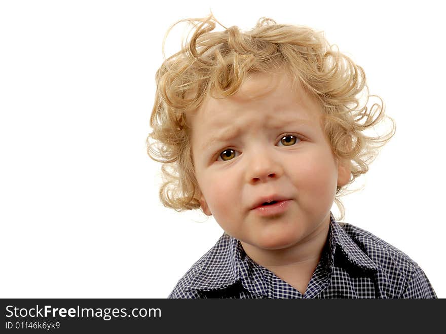 Cute Image of a little Boy isolated