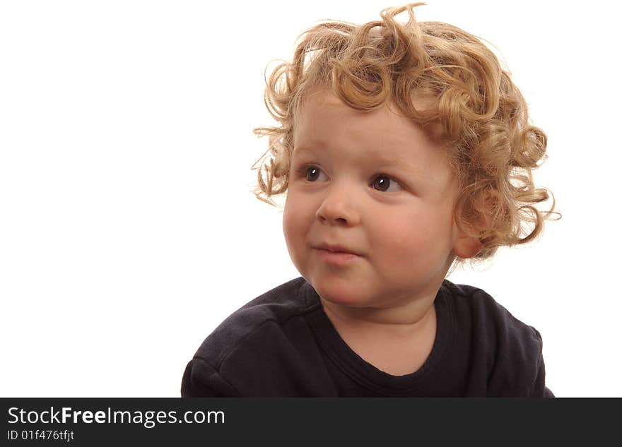 Very Cute Image Of a Little Boy Isolated