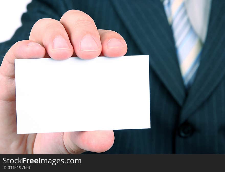 Empty business card