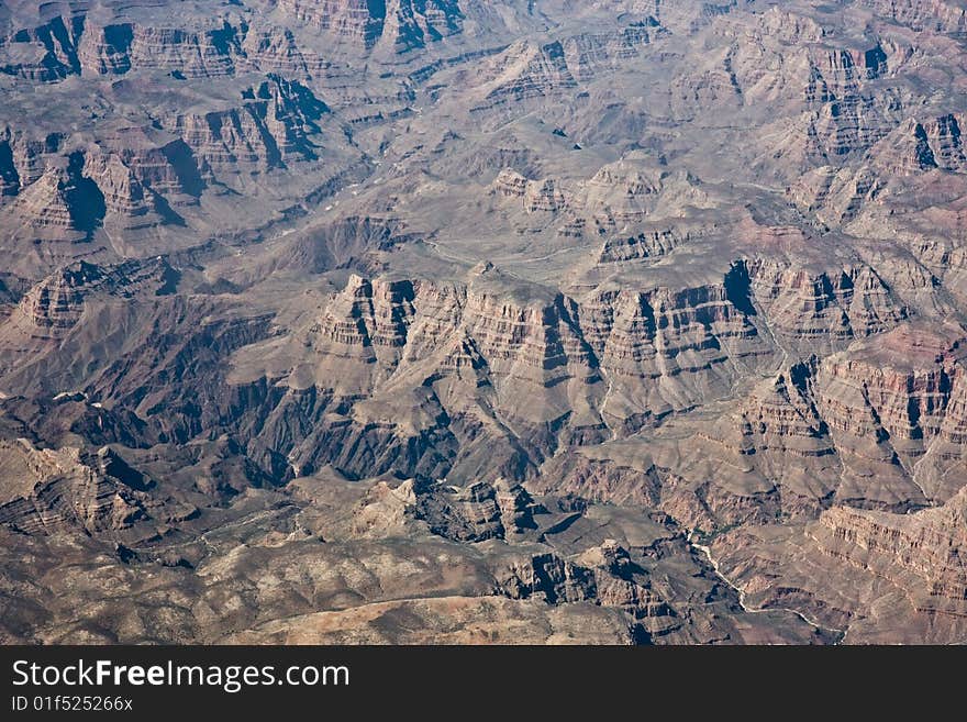 Aerial view of the Grand Canyon