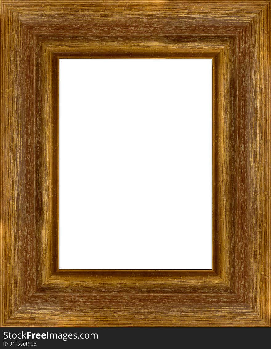 A picture frame on a white