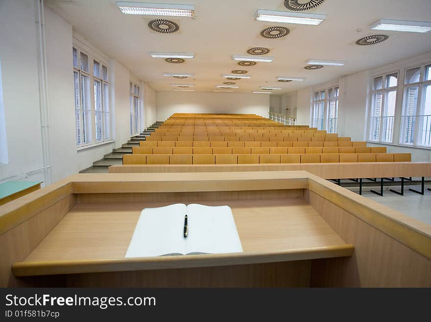 Empty classroom