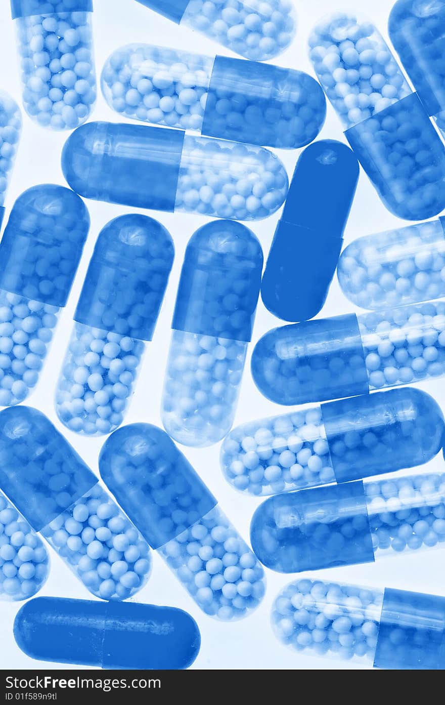 Close-up medical pills and tablets background