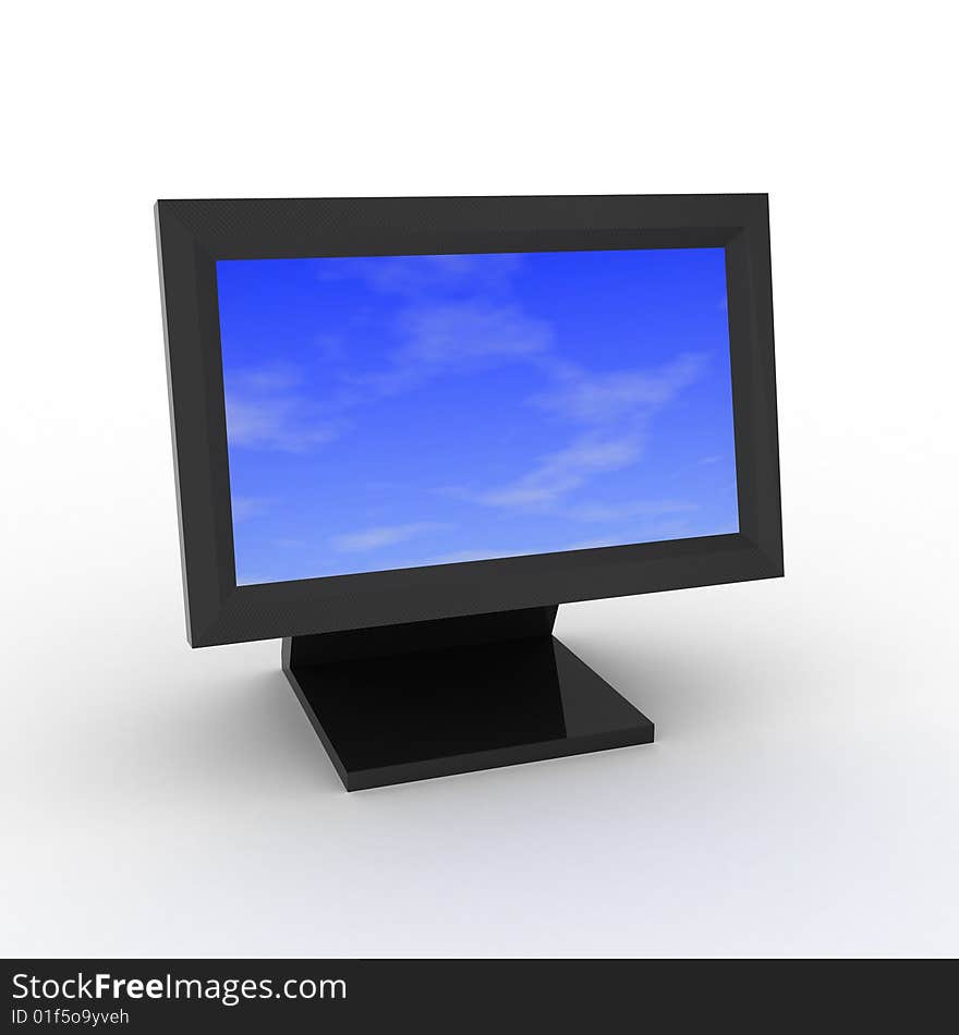 Sky on monitor