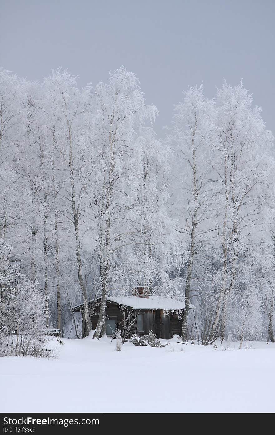 House in winter