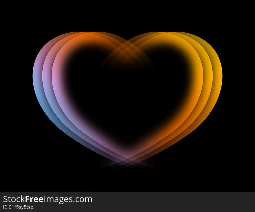 Abstract Valentine Background Heart