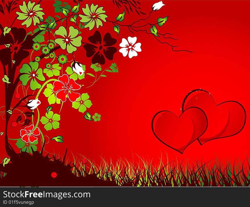 St. Valentine background.