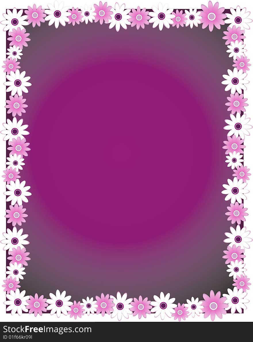 Vector illustration of a floral background