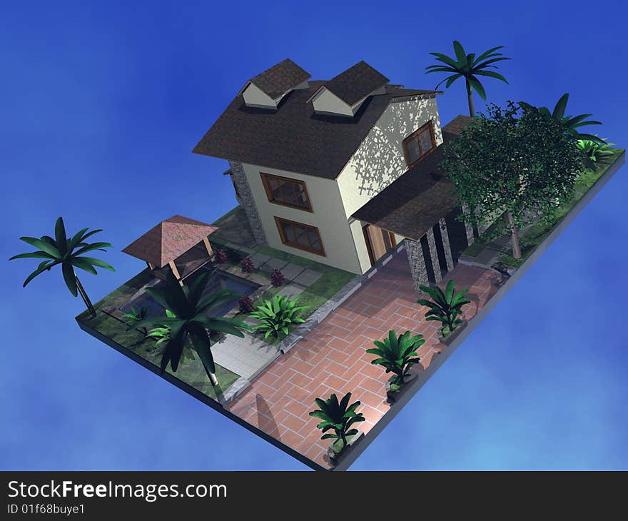 3D house