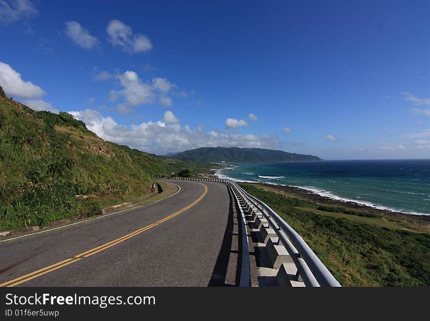 The picture was taken on the road to Kenting in Taiwan. Kenting is one of the most beautiful place in Taiwan