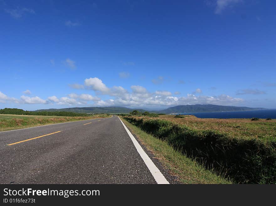 The picture was taken on the road to Kenting in Taiwan. Kenting is one of the most beautiful place in Taiwan