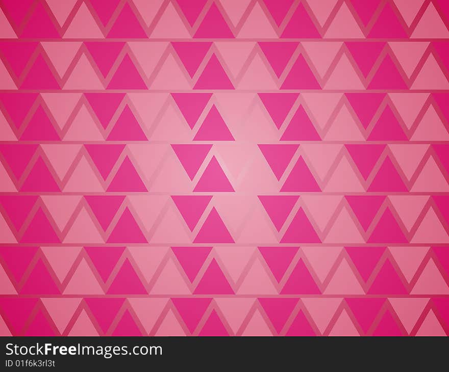 Pink background made with patterned triangles. Pink background made with patterned triangles.