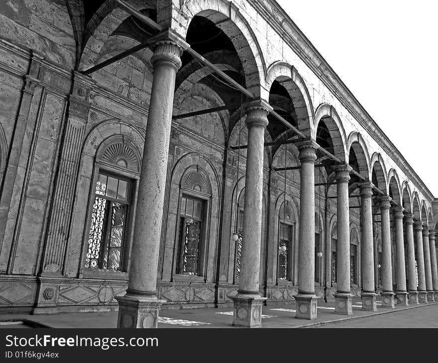 Collonades at Mohammed Ali Mosque, Cairo