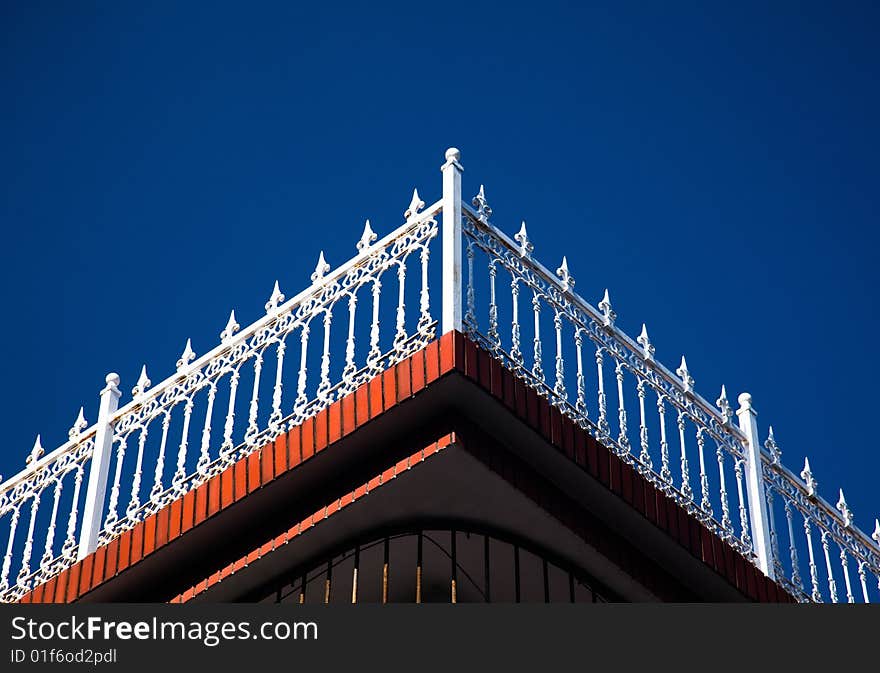 Handrail on the roof