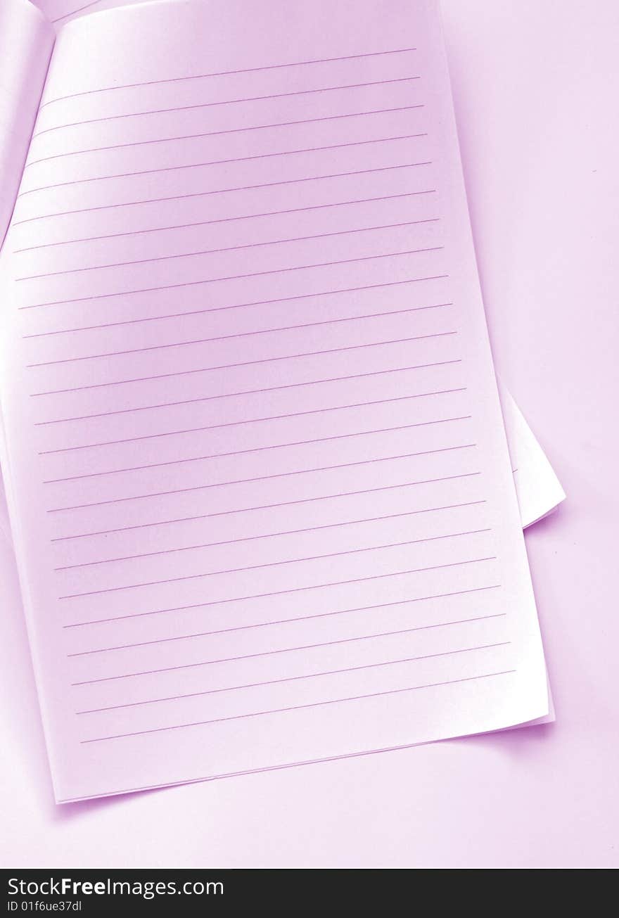 Note paper on gradient background