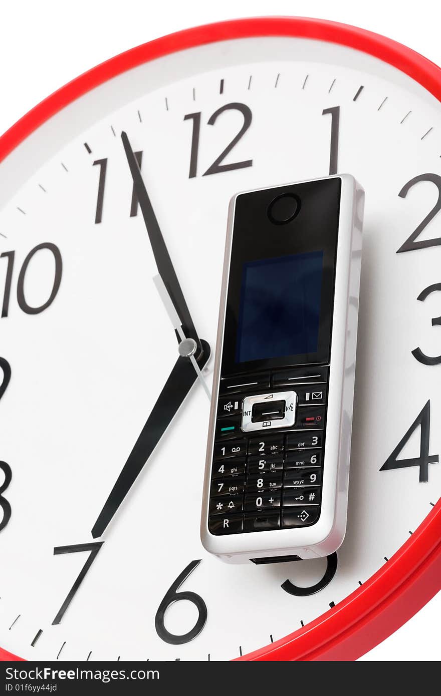 Phone And Clock