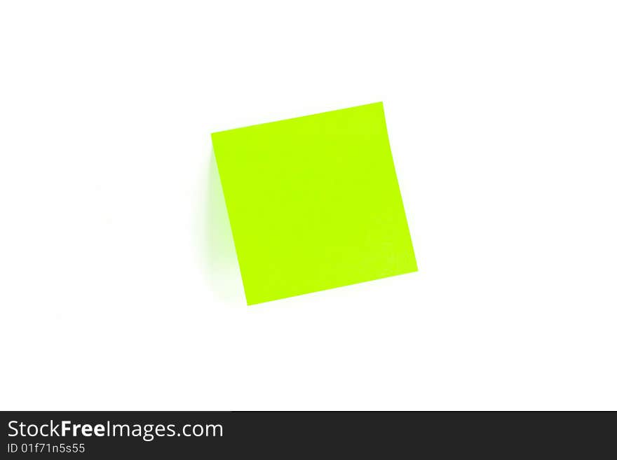 Blank Post-It With Shadow