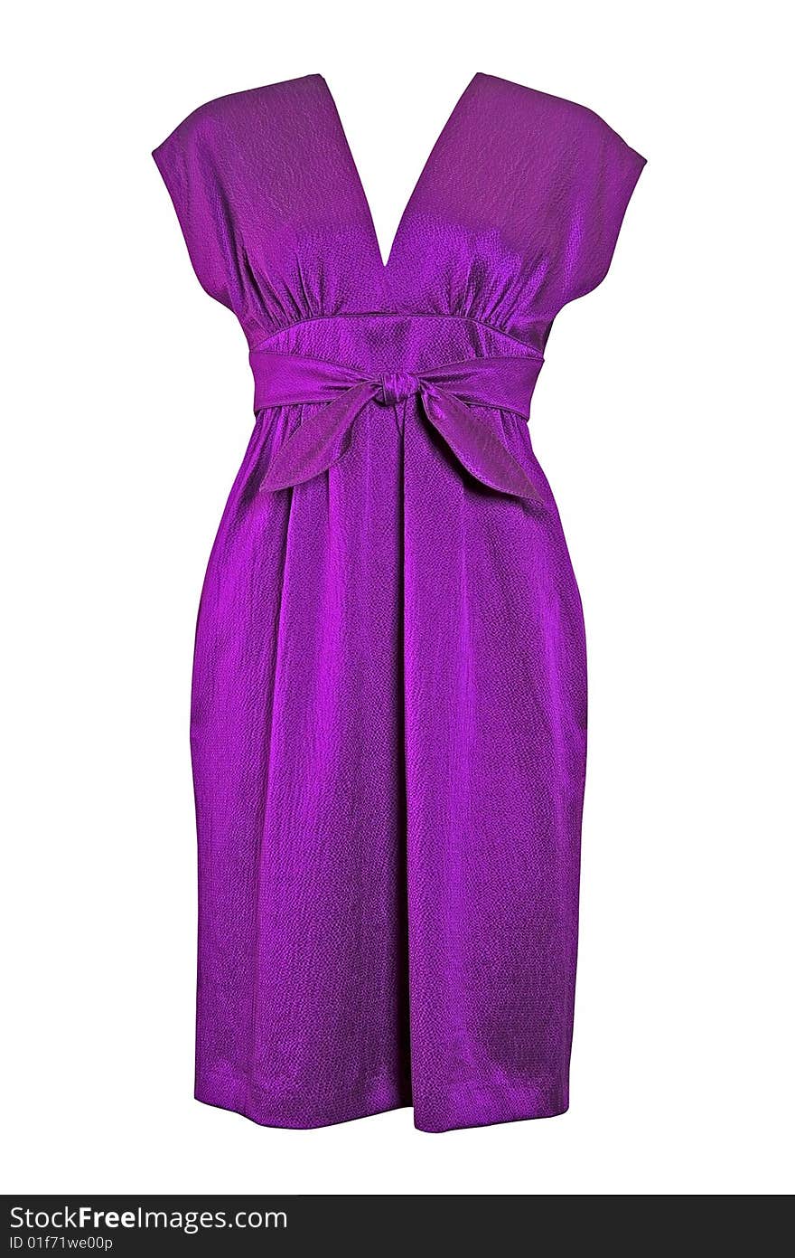 Woman fashion violet color dress