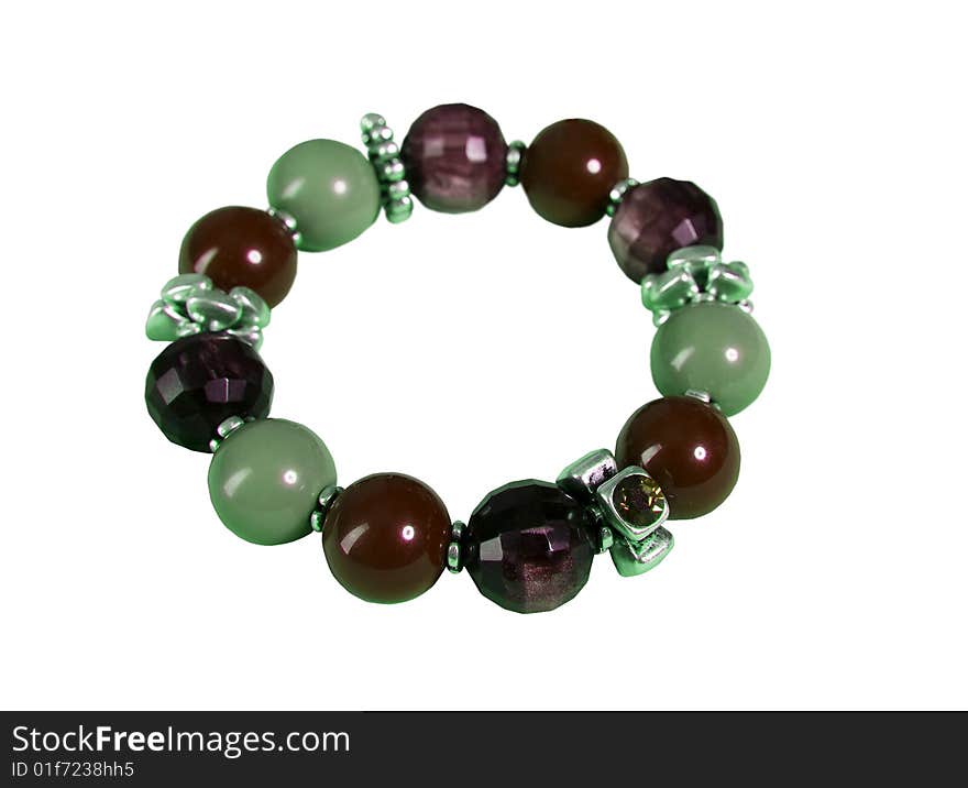 Black green bracelet