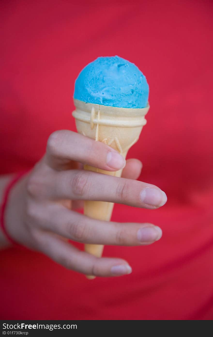 Blue ice cream