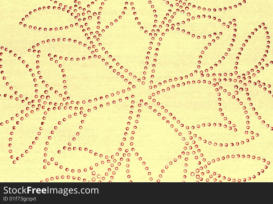 Dotted Flower Design can be used as background