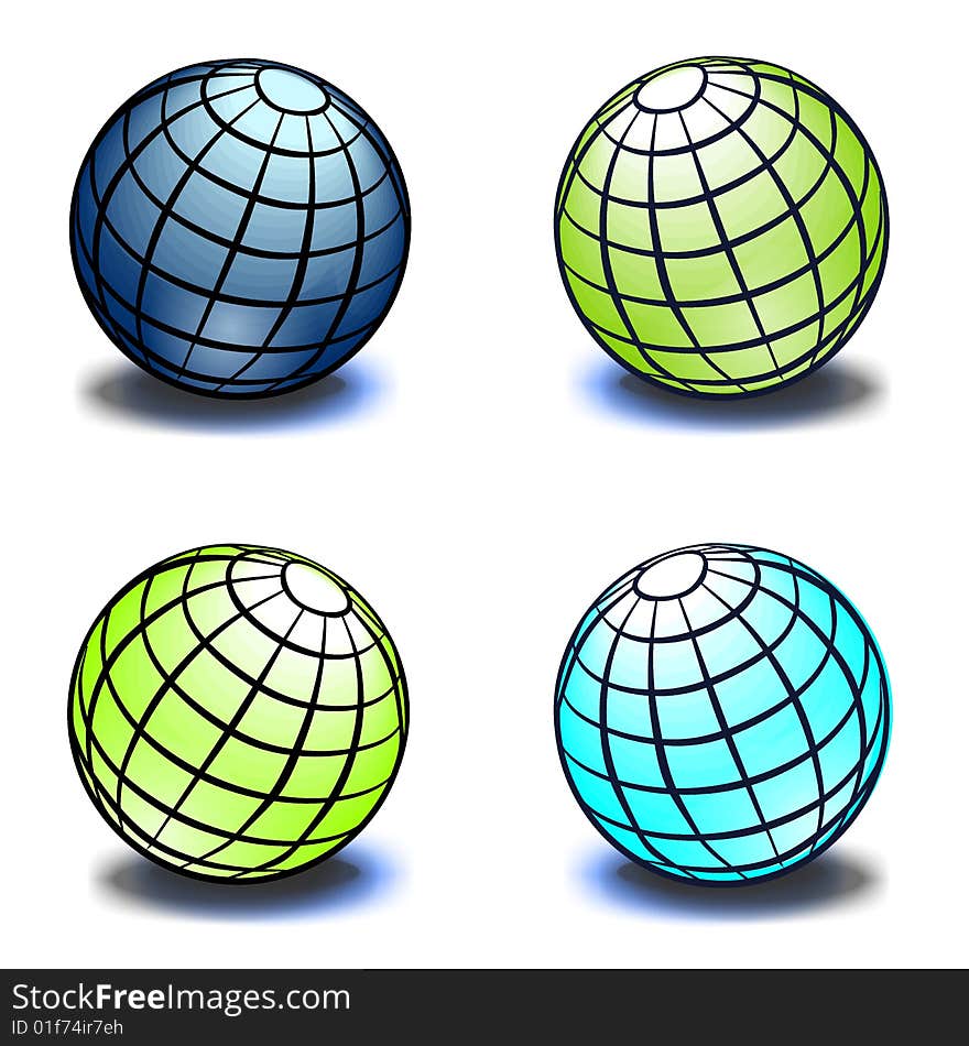 Set Of Globes