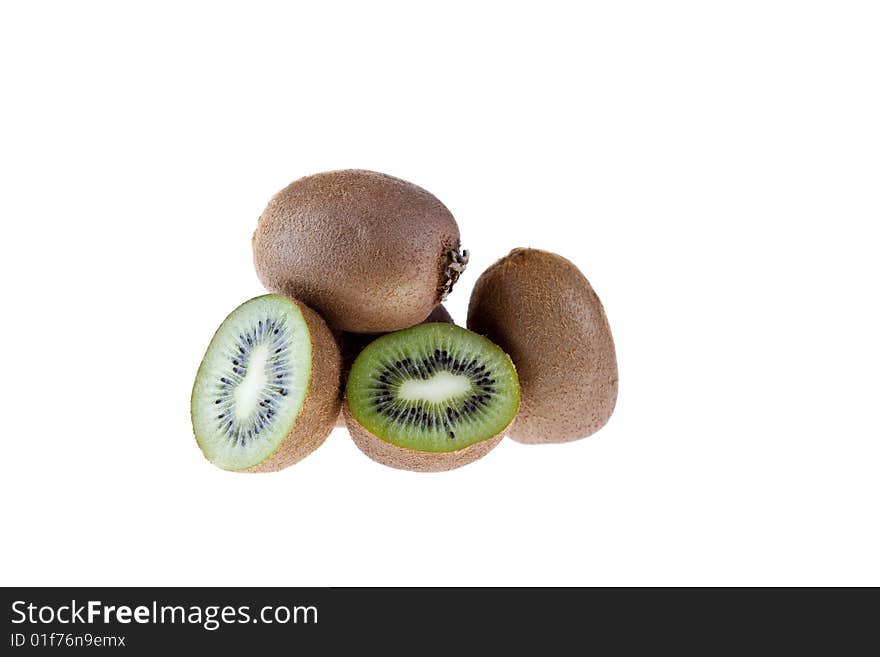 Studio photo of kiwi fruit