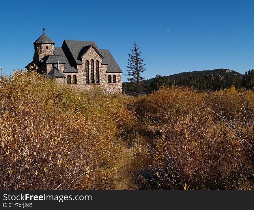 Old Historic church in the Colorado mountains.