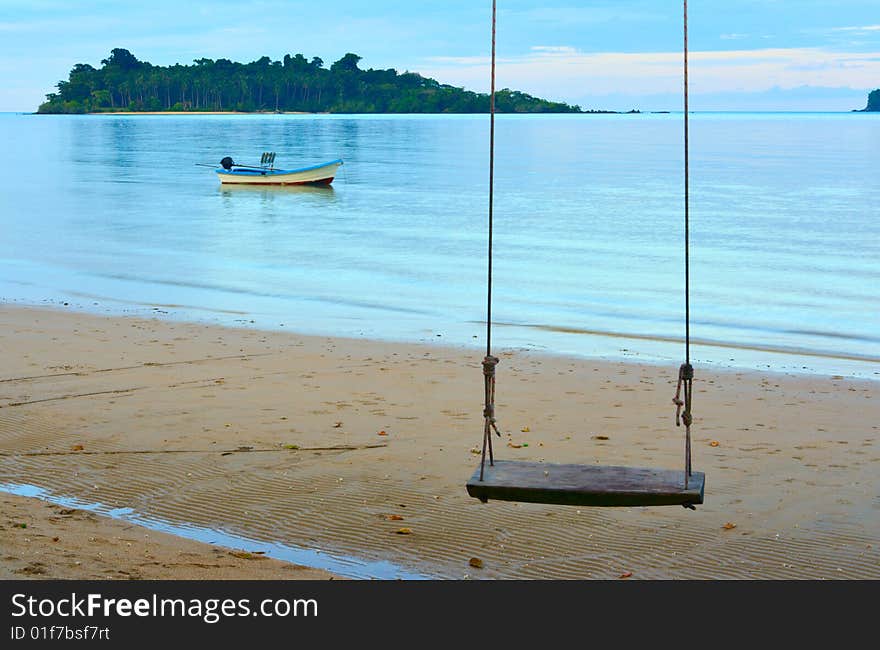 Swing on the beach