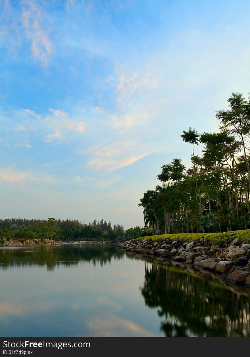 Lake landscape