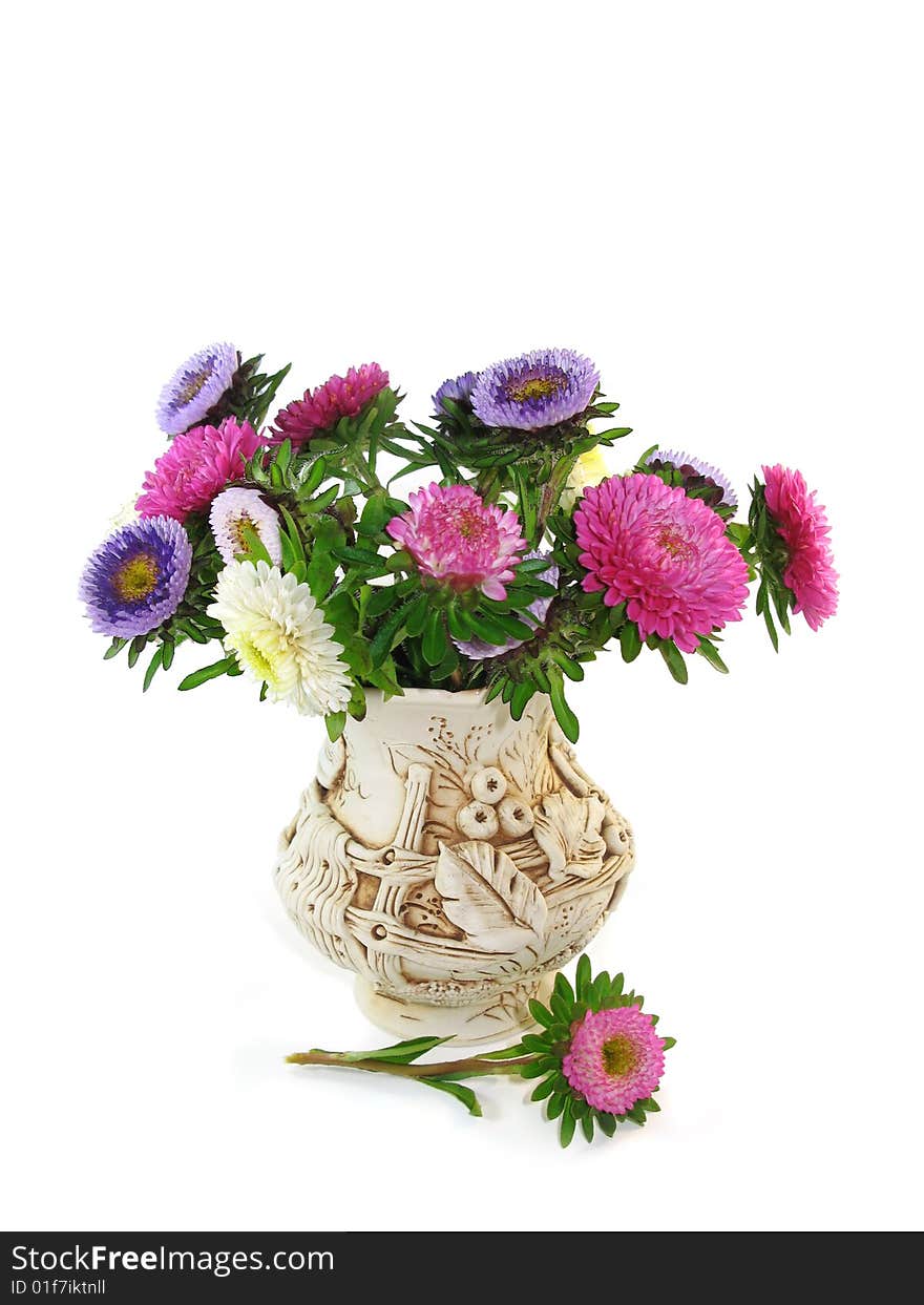 Bouquet from small asters