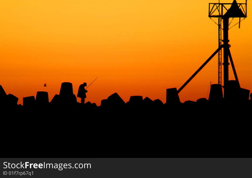 Fisherman on Jetty