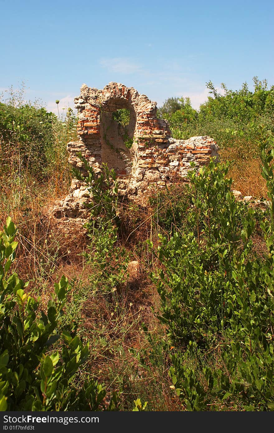 Ruins of ancient Roman city in Turkey - Side. Ruins of ancient Roman city in Turkey - Side