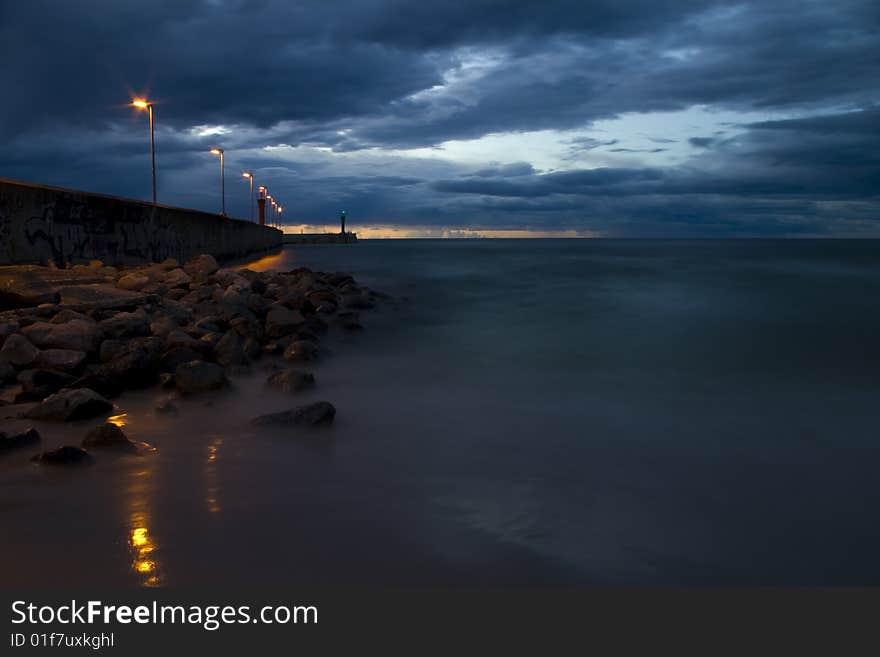 Dusk On The Beach