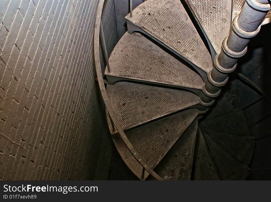 Down the spiral staircase