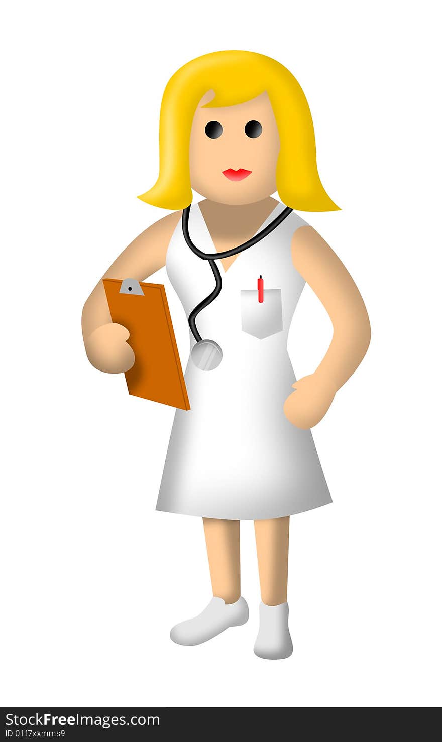 Nurse With Stethoscope