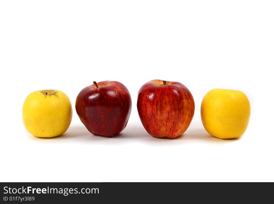 Group of fresh apples