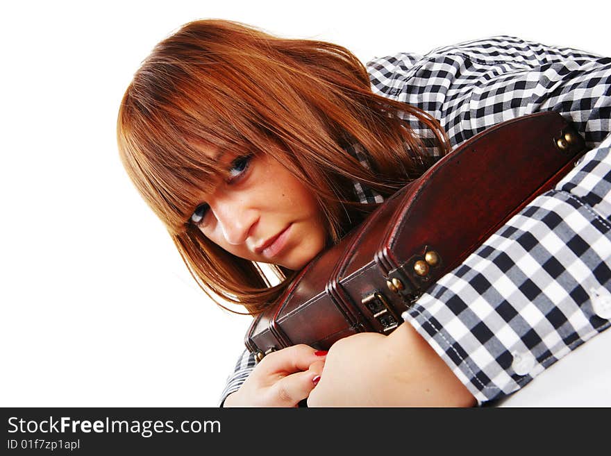 Close-up portrait of a beautiful teenager