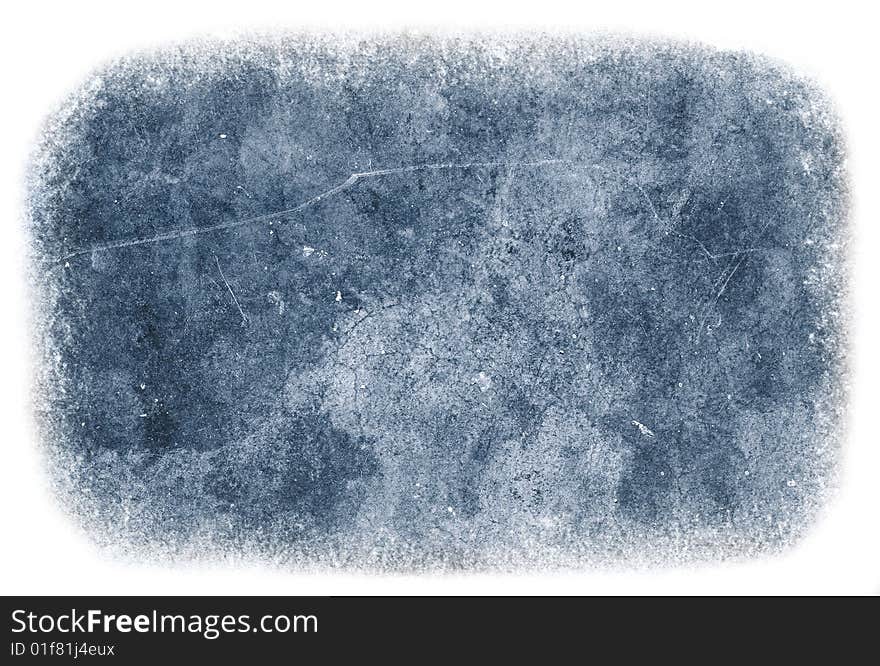 A blue grunge background isolated on white. A blue grunge background isolated on white