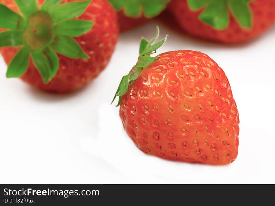 Strawberry isolated on white background