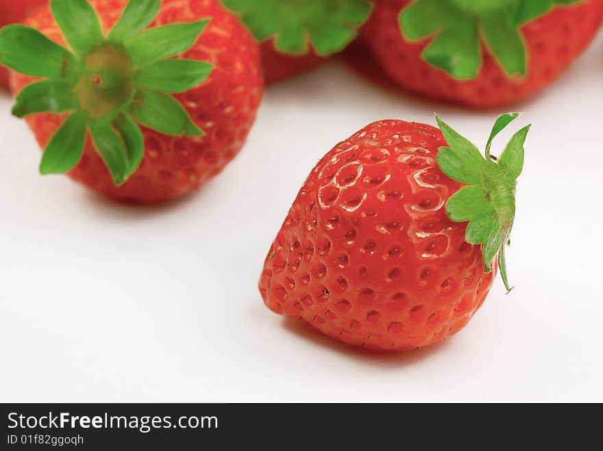 Strawberry isolated on white