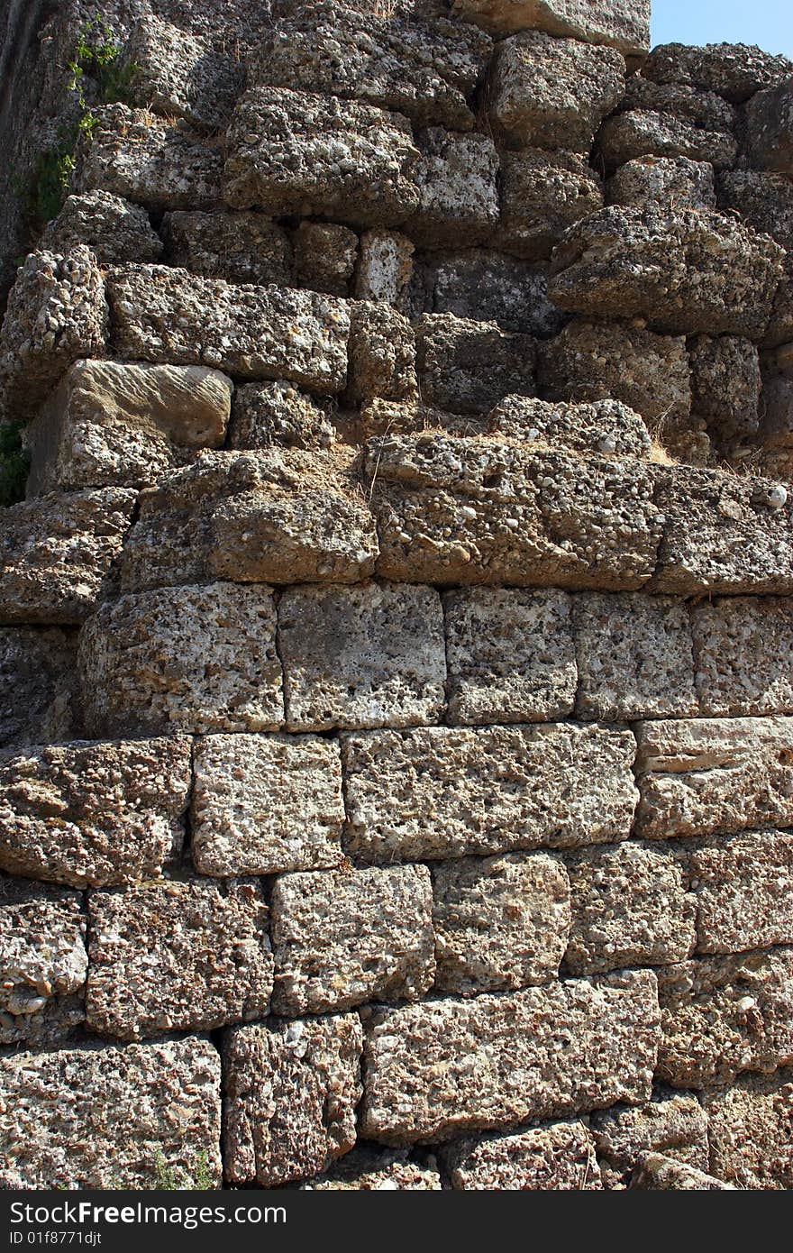 Ruins of ancient Roman city in Turkey - Side. Ruins of ancient Roman city in Turkey - Side