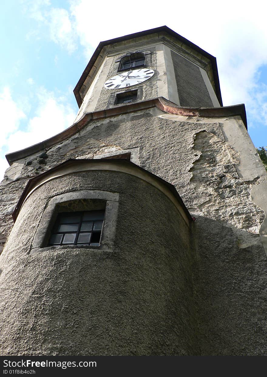 View on old village church