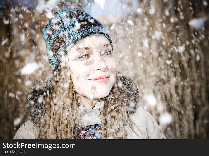 Woman And Snow